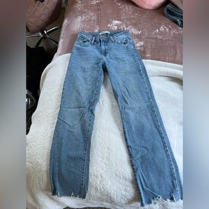 straight light wash jeans